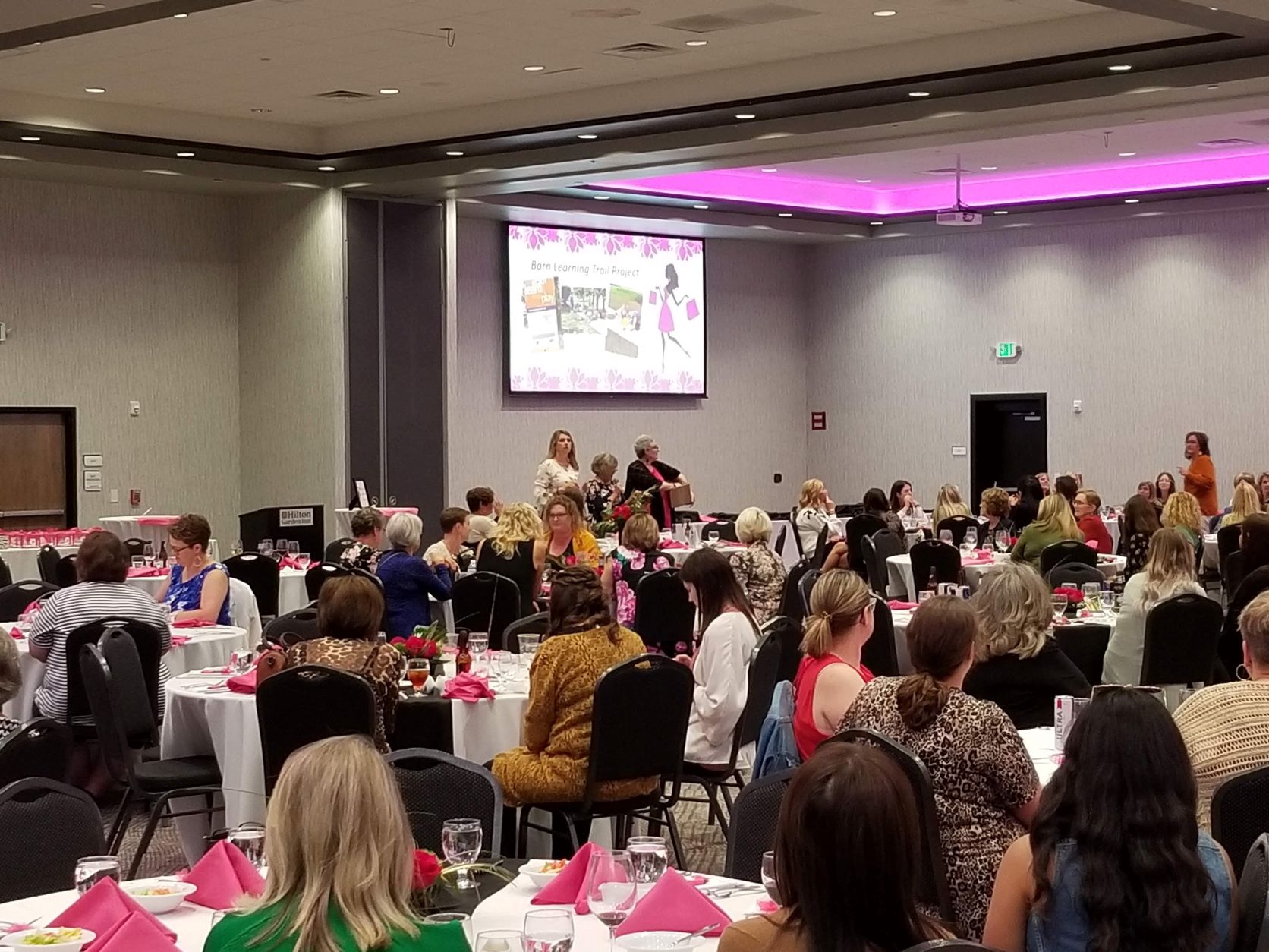 Event Pictures with women at tables