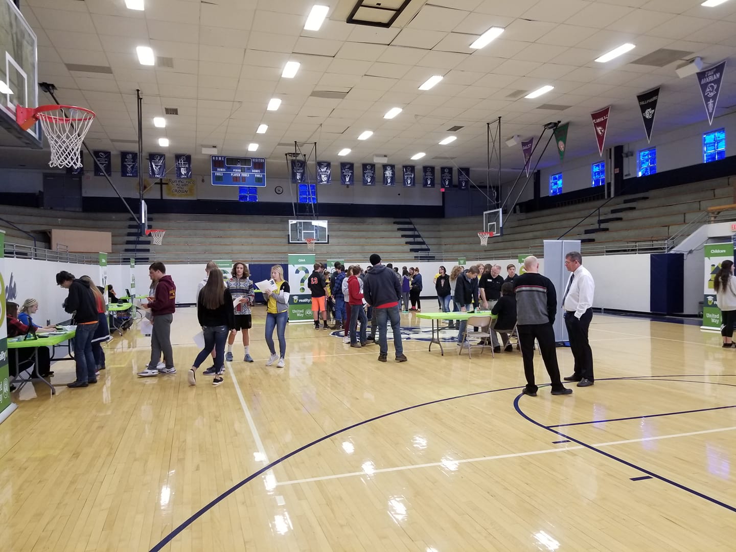 Photo of students participating in the RealityU event.